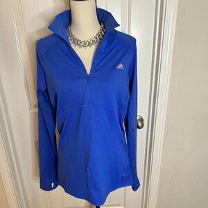 Adidas Royal Blue Womens Pullover Size L